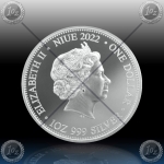 1oz NIUE 1 DOLLAR 2022 (APEX PREDATORS - LION vs. HYENAS) BU